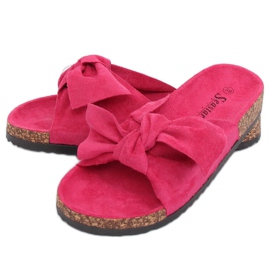 Pantuflas Fushia ante fucsia CK02P rosa
