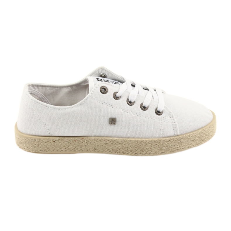 Alpargatas blancas zapatos de mujer Big star DD274423 blanco