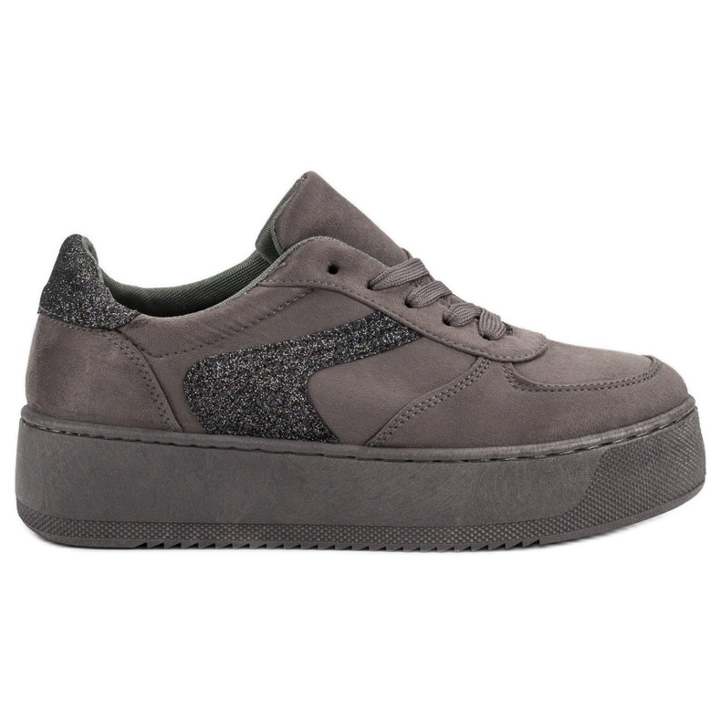 Zapatos deportivos de gamuza gris
