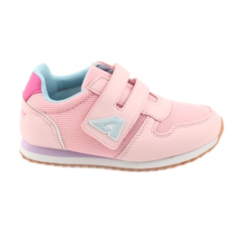 American Club Calzado deportivo americano para niñas jogging púrpura azul rosa