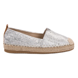 Small Swan Alpargatas Brillantes gris
