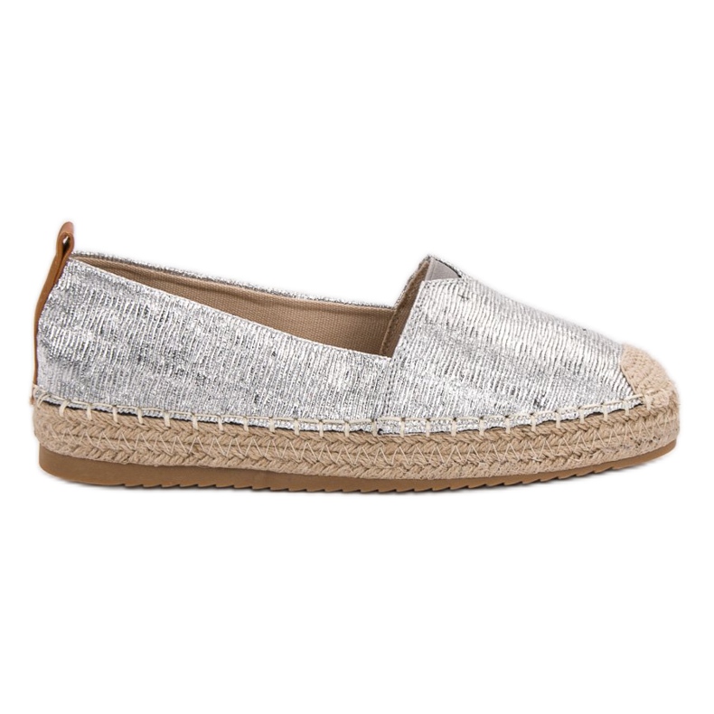 Small Swan Alpargatas Brillantes gris