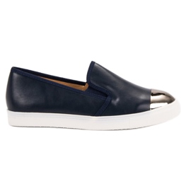 Queen Bee Slipons elegantes azul