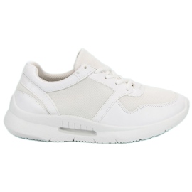 Calzado deportivo con cordones blanco