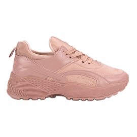 Small Swan Zapatillas rosas en la plataforma rosado