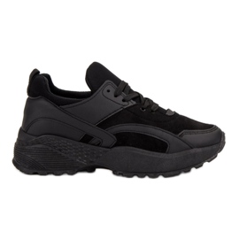 Small Swan Zapatillas negras en la plataforma negro Small Swan Zapatillas negras en la plataforma negro