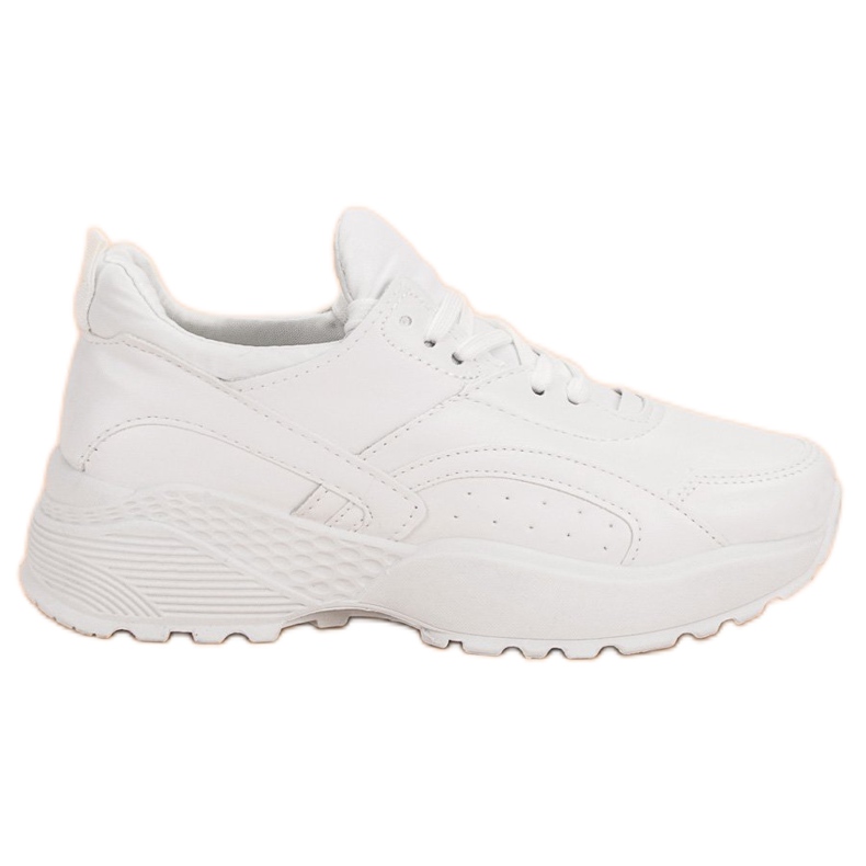 Small Swan Zapatillas blancas en la plataforma blanco