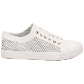 Muto Zapatillas blancas con malla blanco