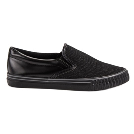 Muto Zapatillas sin cordones negras negro