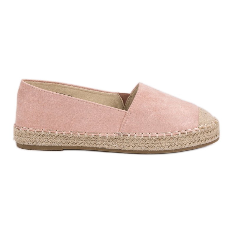 Small Swan Alpargatas de ante rosado