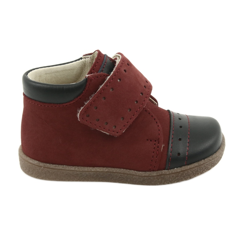 Ren But Chicos de cuero con velcro 1535 Borgoña pero pero rojo