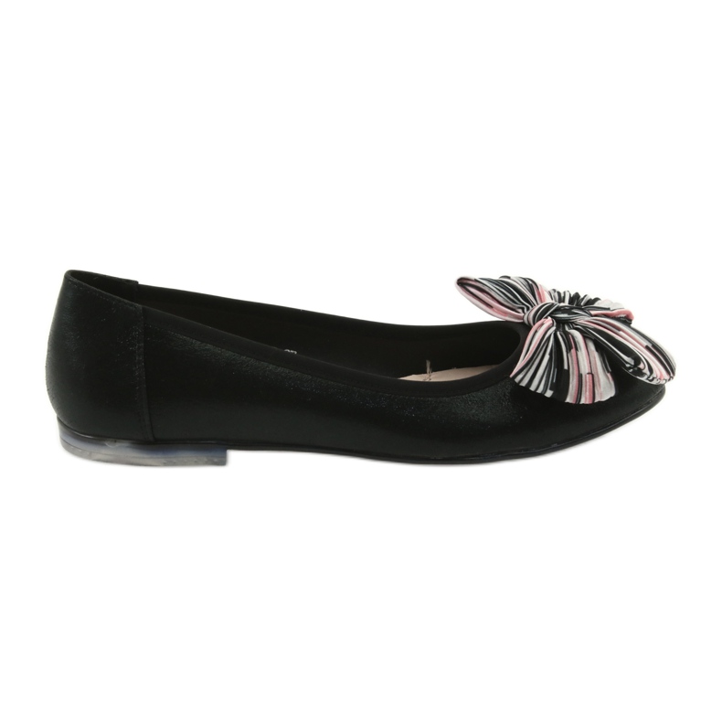 Zapatos bailarinas de mujer con lazo Sergio Leone BL605 negro