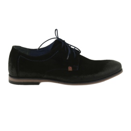 Nikopol Zapatos para hombres Suede 1709 Negro