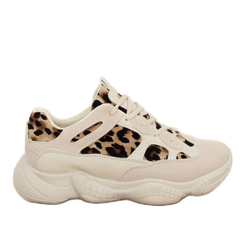 M-020 Zapatilla deportiva beige leopardo M-020 Zapatilla deportiva beige leopardo
