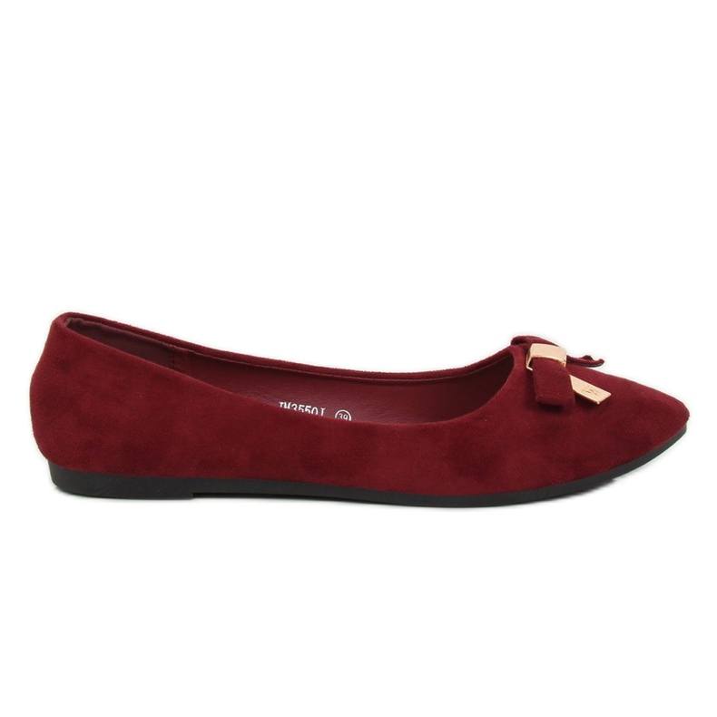 Bailarinas granates de mujer JM3550J Burdeo rojo