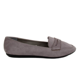 Mocasines bailarinas grises JM6655Q Gris