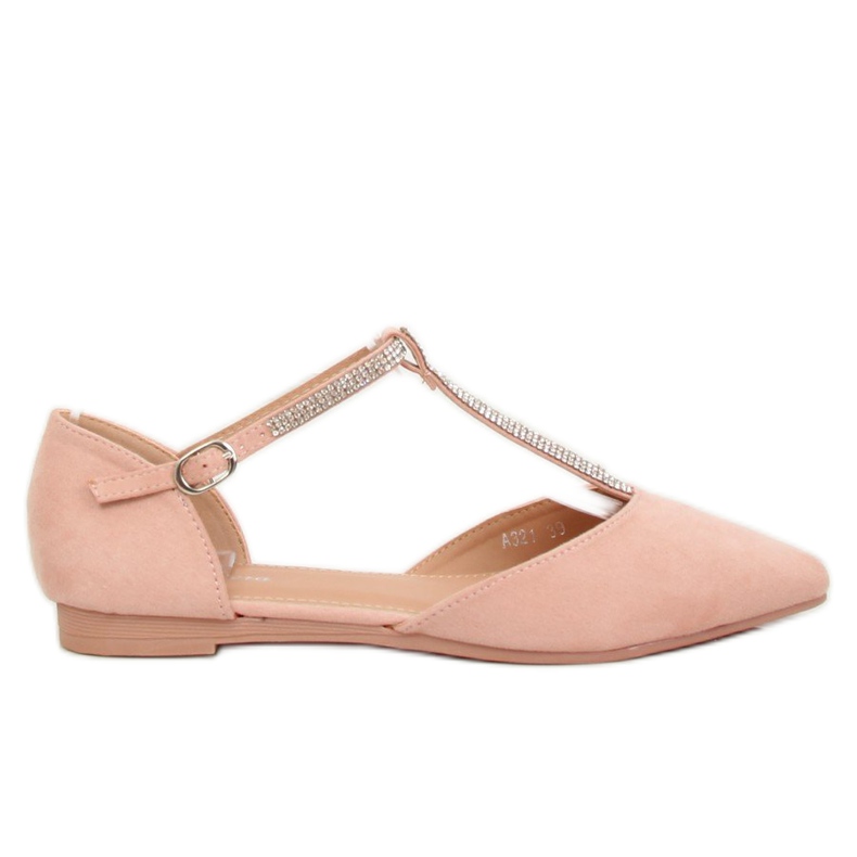 Bailarinas rosas con correa A321 Pink rosado