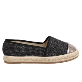 Alpargatas de lona negras A-9267 Black negro