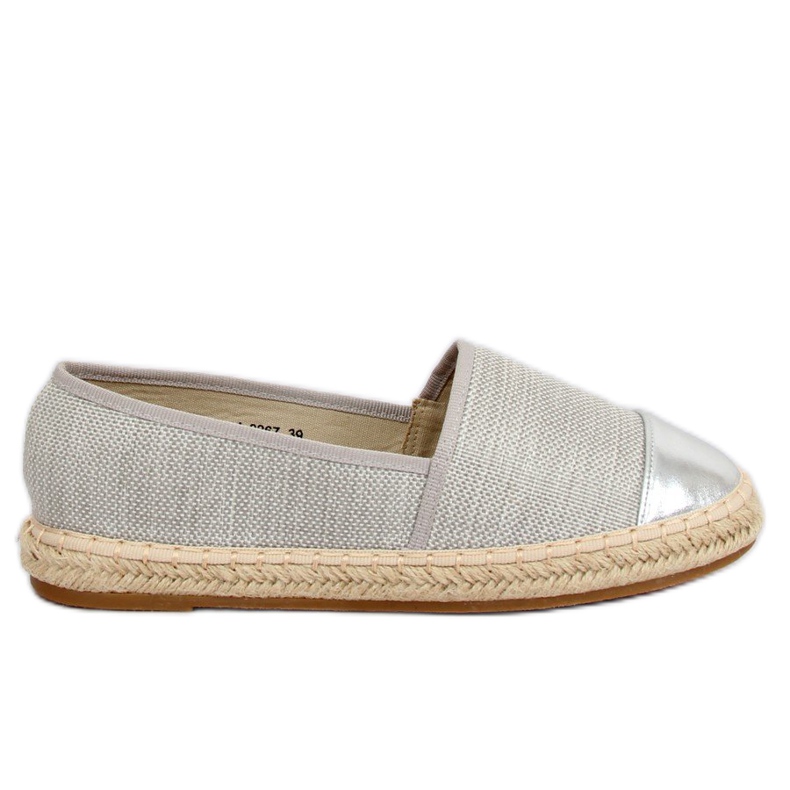 Alpargatas de lona grises A-9267 Grey Alpargatas de lona grises A-9267 Grey