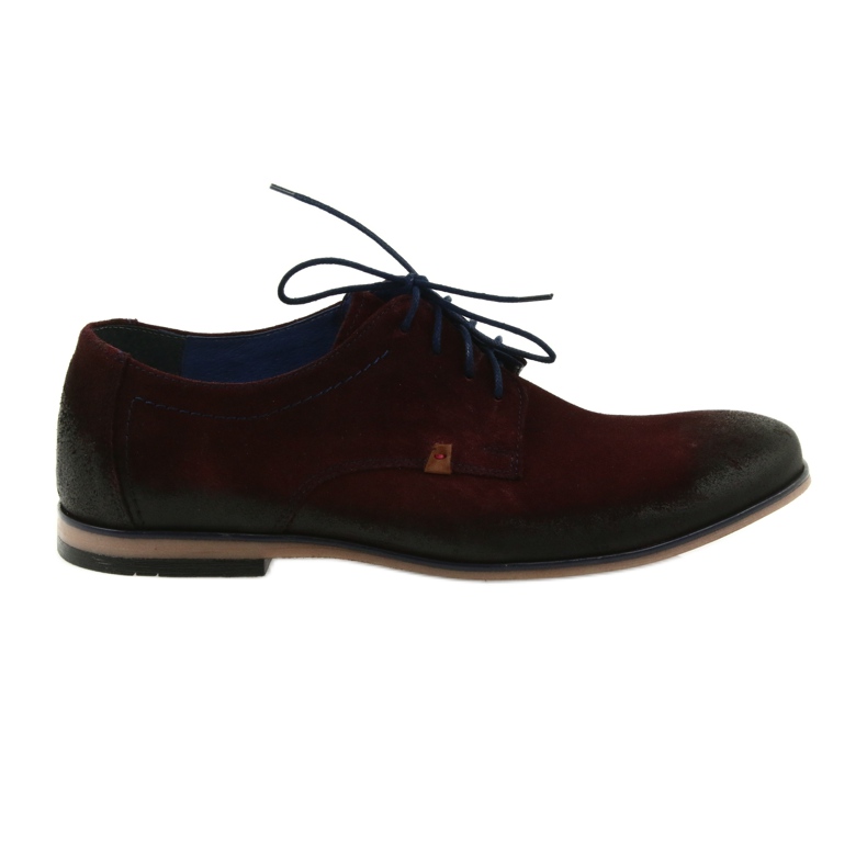 Zapatos hombre ante Nikopol 1709 burdeos rojo