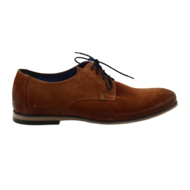 Nikopol Zapatos de cuero para hombres gamor 1709 camello beige