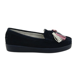 Mocasines mujer ante Filippo 661 azul marino