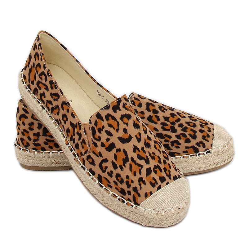Alpargatas de mujer leopardo 180-5 leopardo marrón multicolor