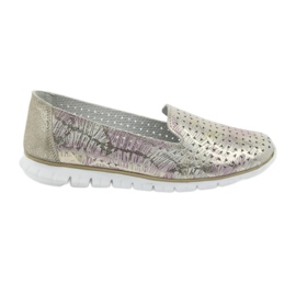 Señores deportivos de cuero para mujer Filippo 663 blanco rosa