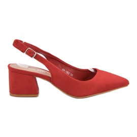 Nio Nio Bombas rojas en Spitz rojo Nio Nio Bombas rojas en Spitz rojo