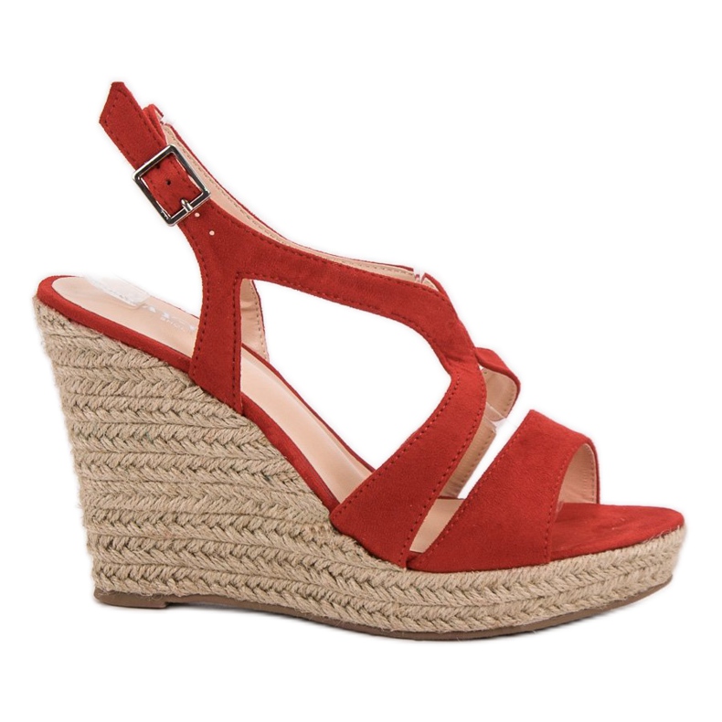 Alpargatas en sandalias Kotrurnie rojo