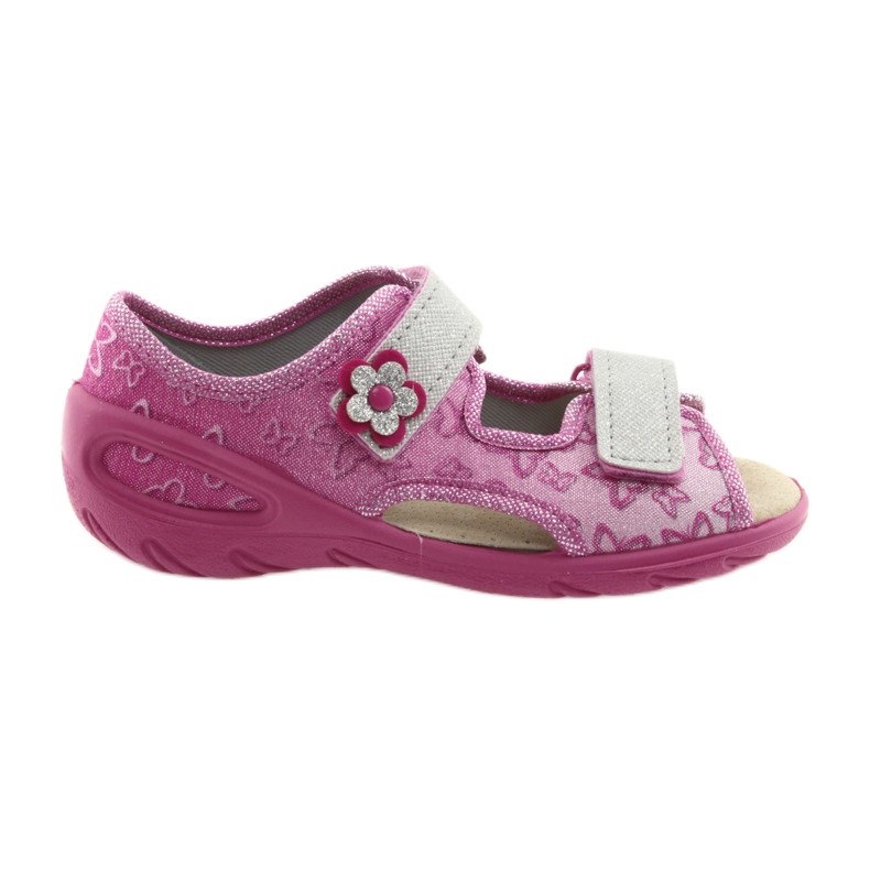 Calzado infantil befado pu 065X123 gris rosado