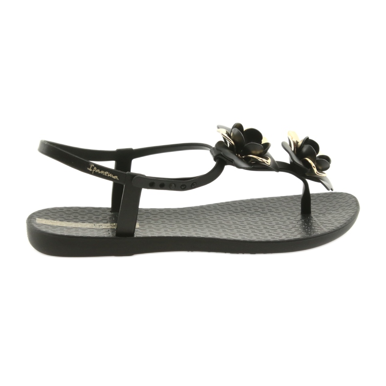 Sandalias ipanema zapatos de mujer con flores 82662 negro amarillo