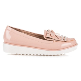VICES Zapatos lacados en polvo rosado