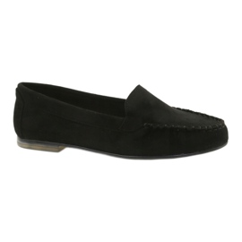 Sergio Leone Mocasines mujer ante negro MK722