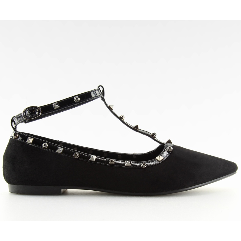 Bailarinas con tachuelas negras 127-13 Negro II-GAT
