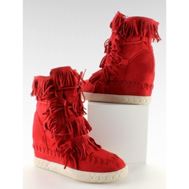 Zapatillas de ante con flecos BL-10 Red II-GAT rojo Zapatillas de ante con flecos BL-10 Red II-GAT rojo