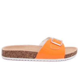 Pantuflas metalizadas naranja DD94P Naranja