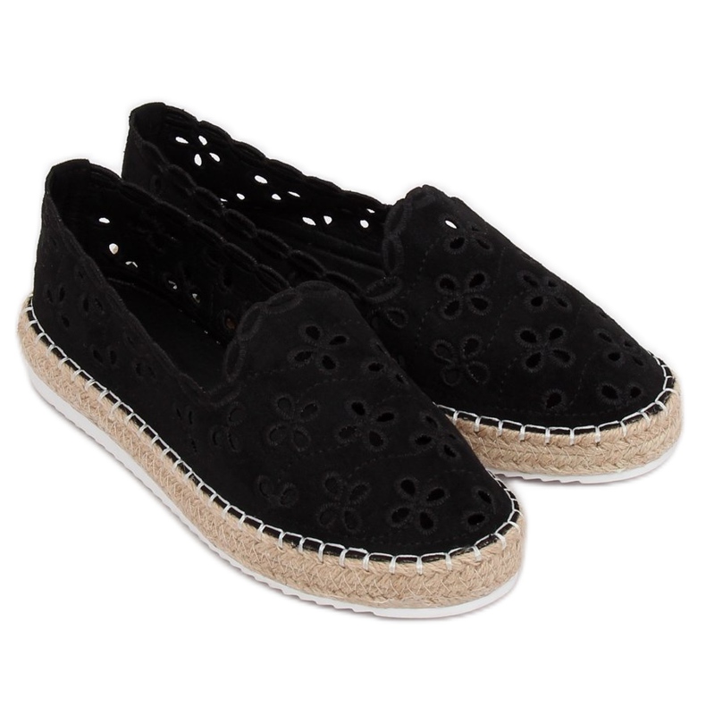 Alpargatas caladas negras LT112 Black negro