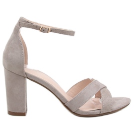 Sandalias sobre poste gris NF-40P Gris