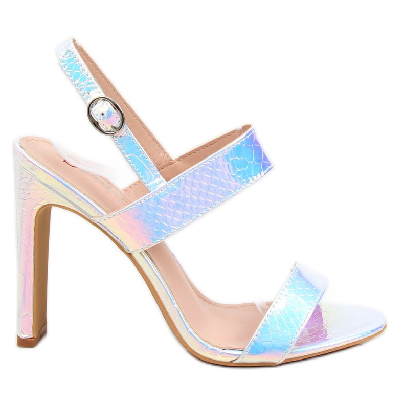 Sandalias en color petróleo NF-41P Silver gris
