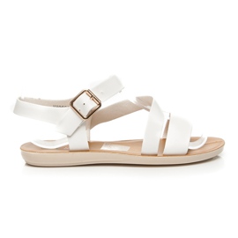 Y&L Sandalias ligeras para el verano blanco