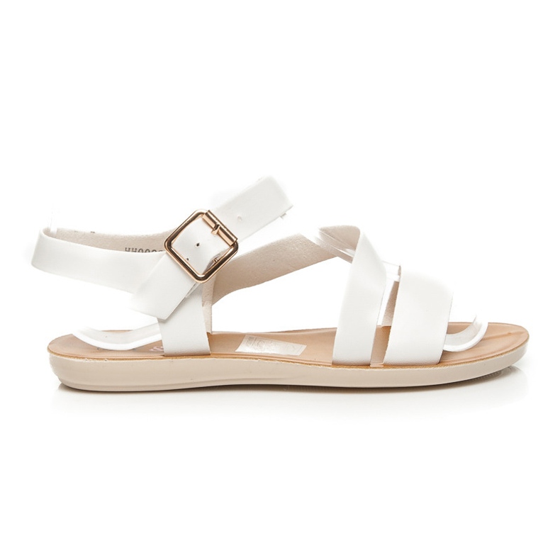 Y&L Sandalias ligeras para el verano blanco