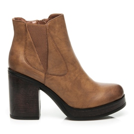 Super Mode Botas de mujer de moda marrón