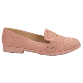 Señores de polvo con cristales rosa