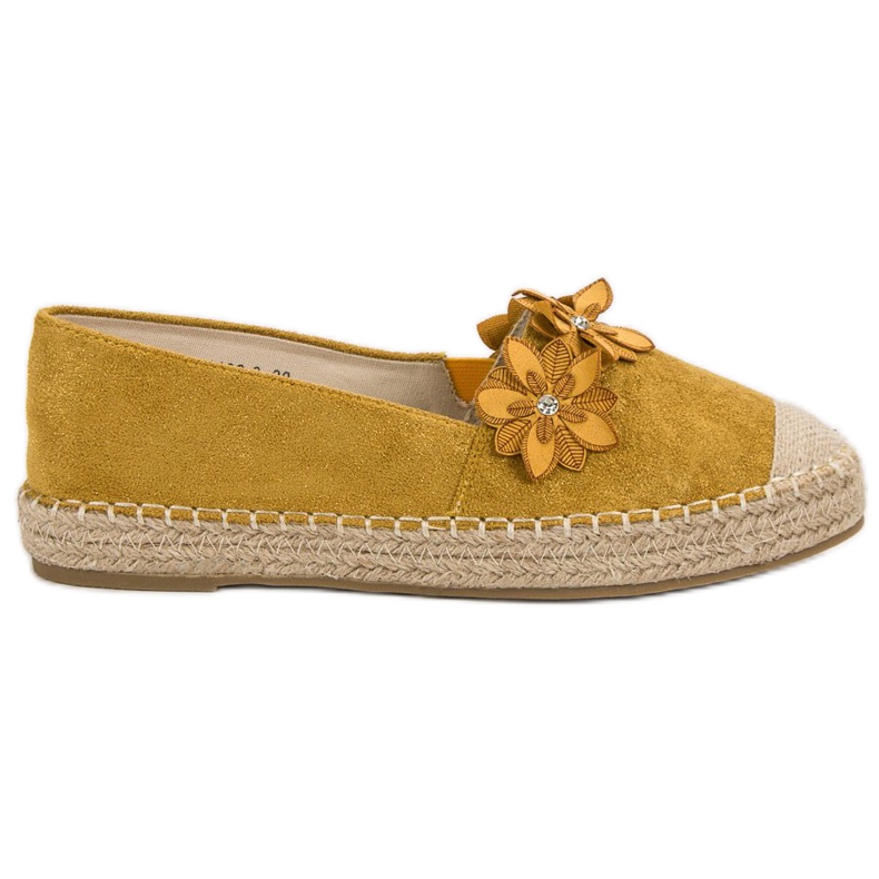 Alpargatas Con Flores amarillo