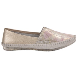 Slipons de piel VINCEZA amarillo