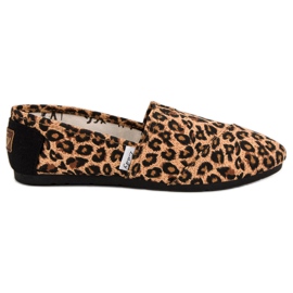 L. Day Slipons manchados marrón