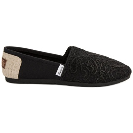 L. Day Slipons con patrón negro