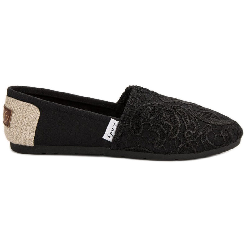 L. Day Slipons con patrón negro