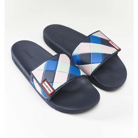 Hunter Tejido deslizante ajustable original para mujer azul marino multicolor